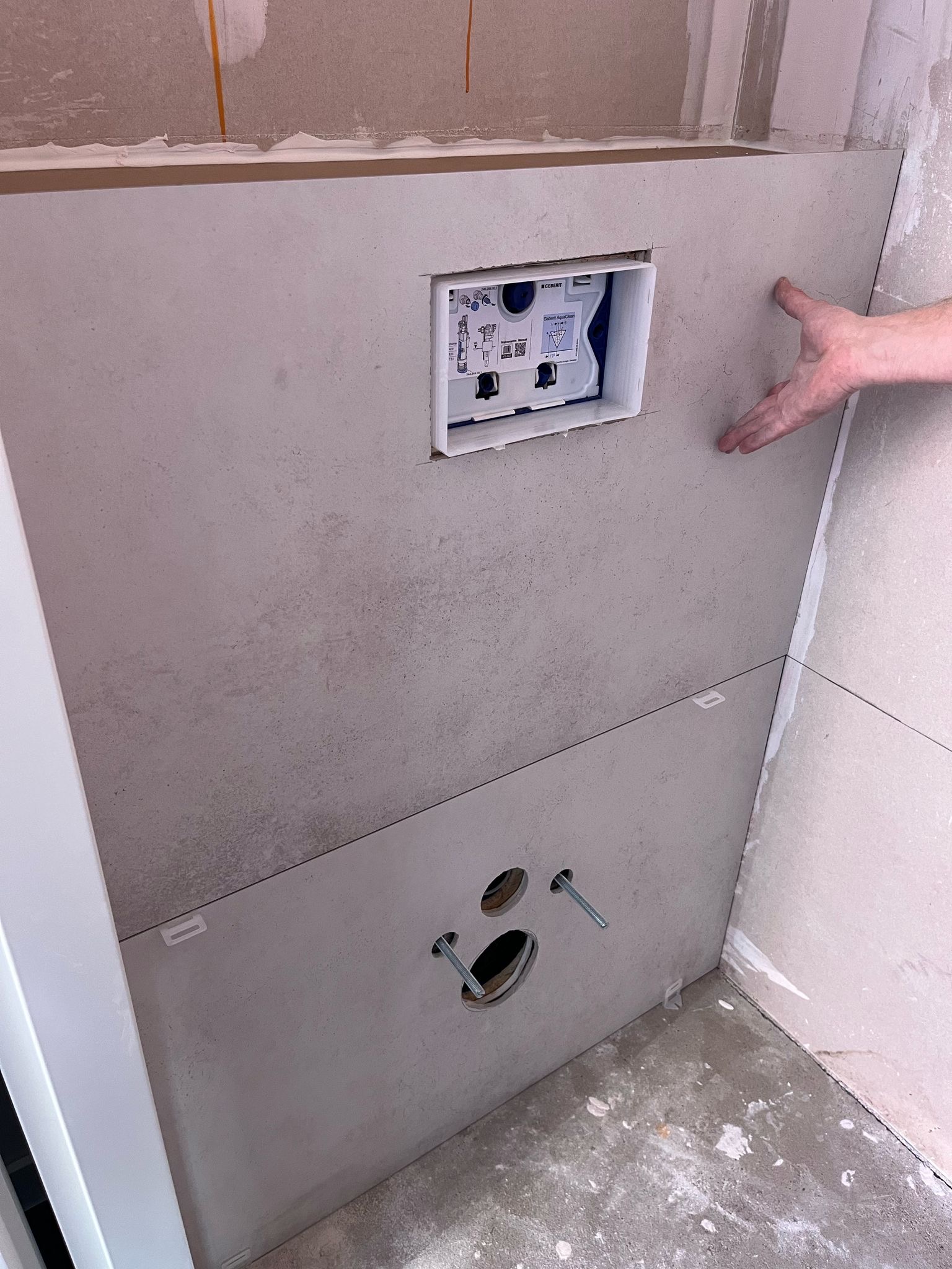 Detail van voegwerk en afwerking